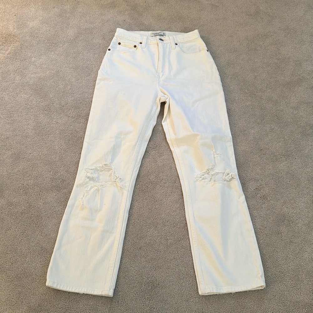 White Abercrombie Jeans